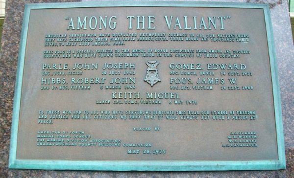 AMONG THE VALIANT MEDAL OF HONOR MEMORIAL