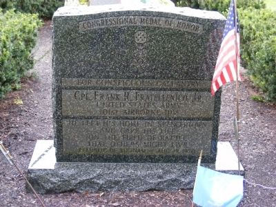 CPL. FRANK R. FRATELLENICO JR. MEMORIAL