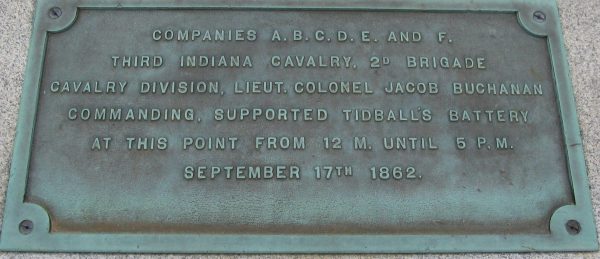 THIRD INDIANA CAVALRY WAR MEMORIAL PLAQUE