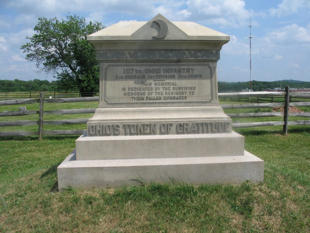 107TH OHIO INFANTRY WAR MEMORIAL