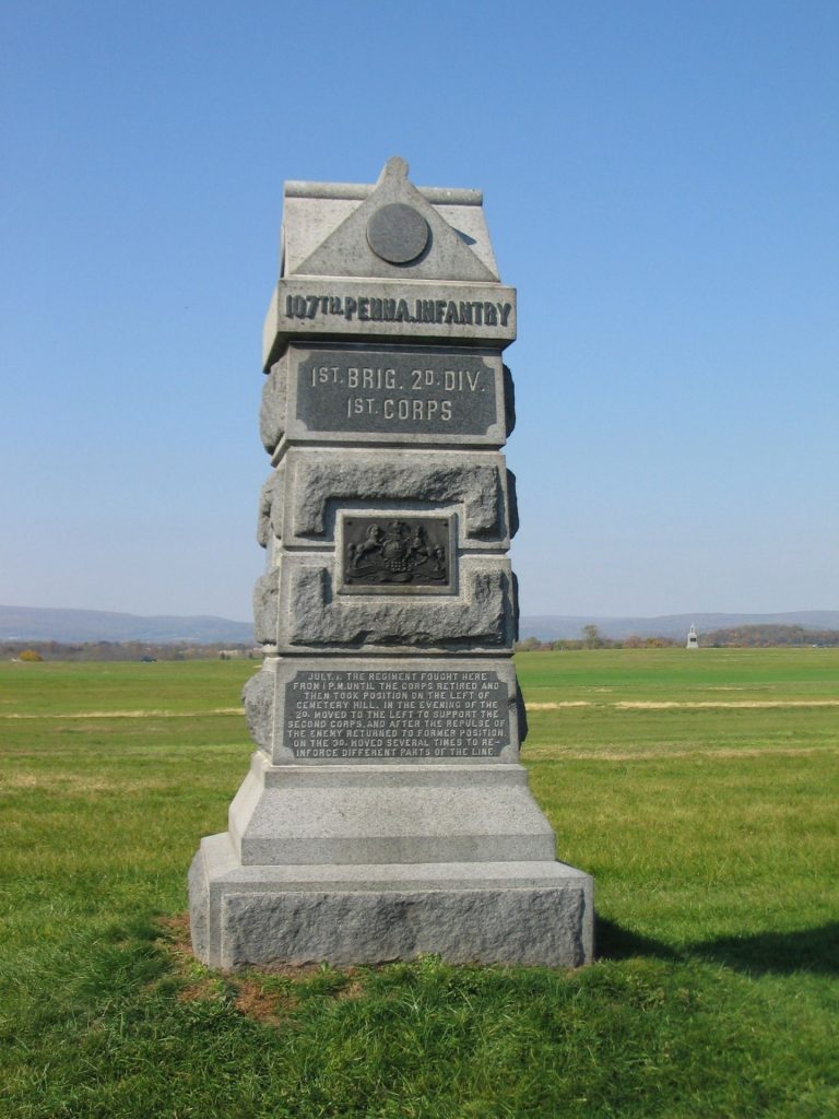 107TH PENNSYLVANIA INFANTRY WAR MEMORIAL