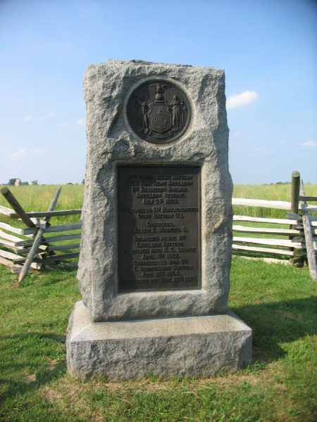10TH INDEPENDENT BATTERY NEW YORK LIGHT ARTILLERY WAR MEMORIAL