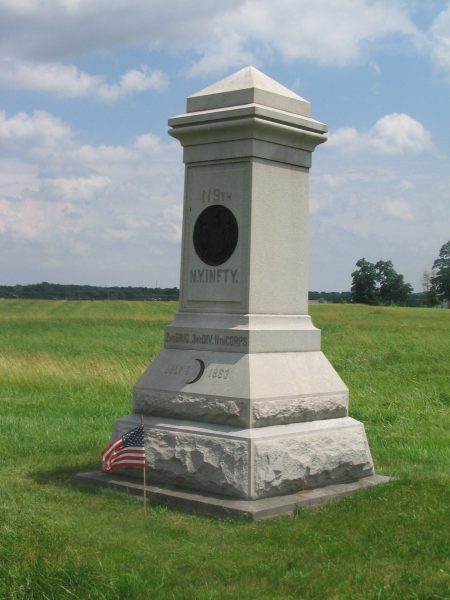 119TH NEW YORK INFANTRY WAR MEMORIAL