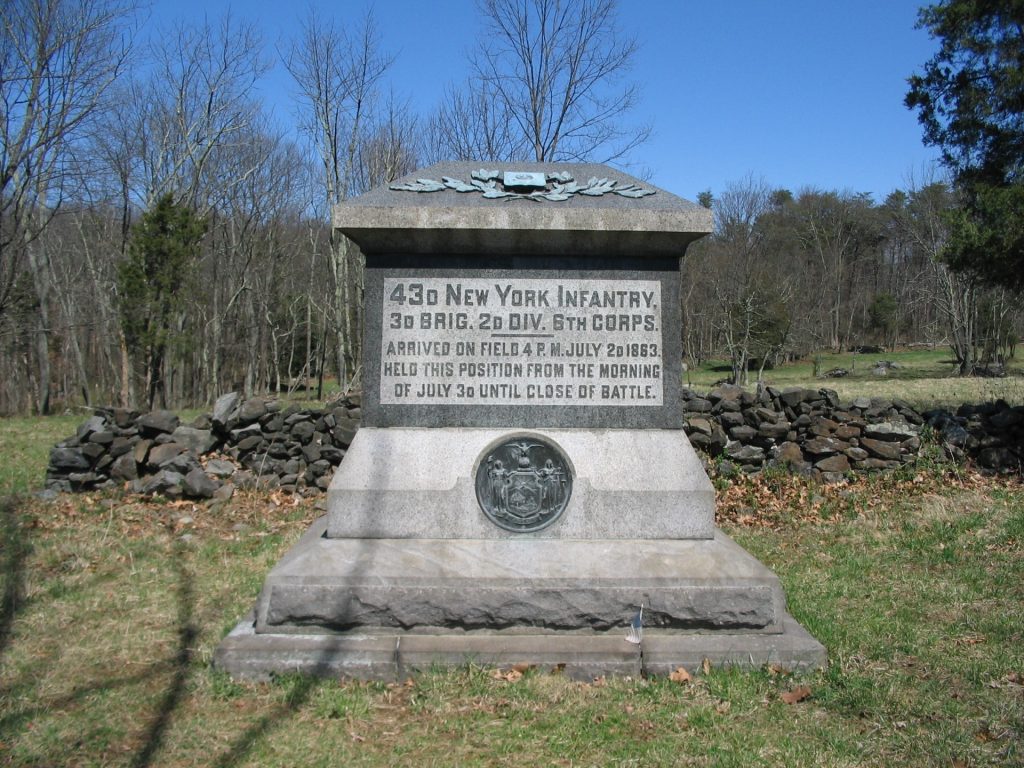 43RD NEW YORK INFANTRY WAR MEMORIAL