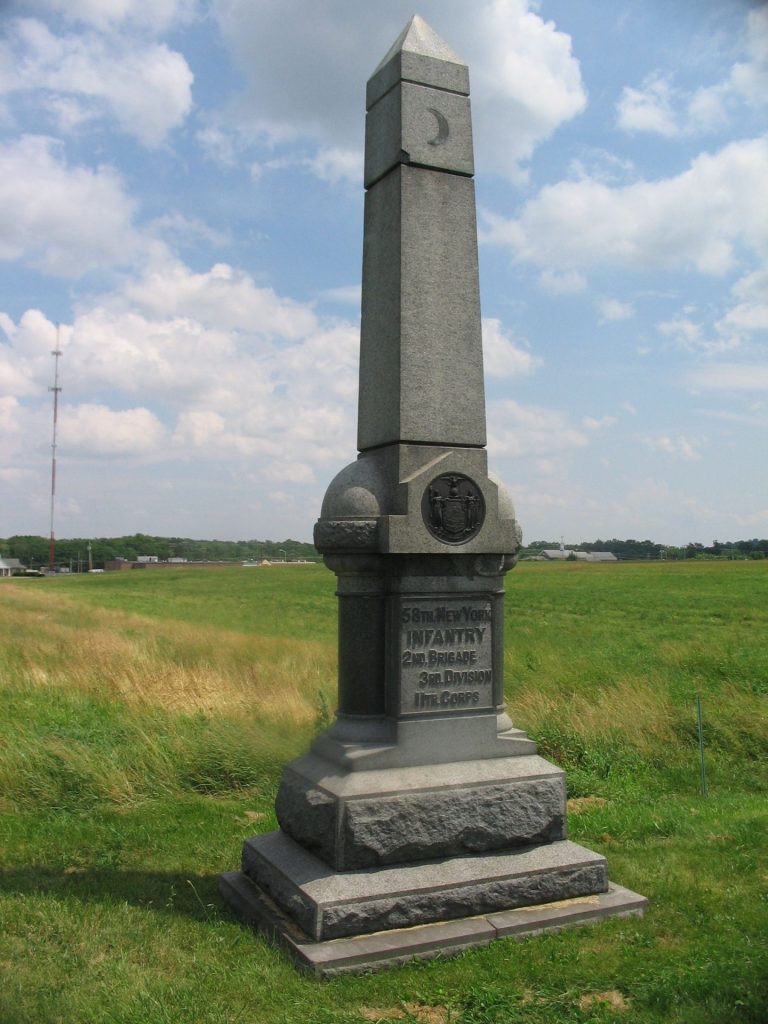 58TH NEW YORK INFANTRY WAR MEMORIAL