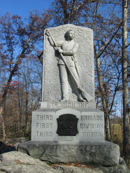 5TH MICHIGAN INFANTRY WAR MEMORIAL