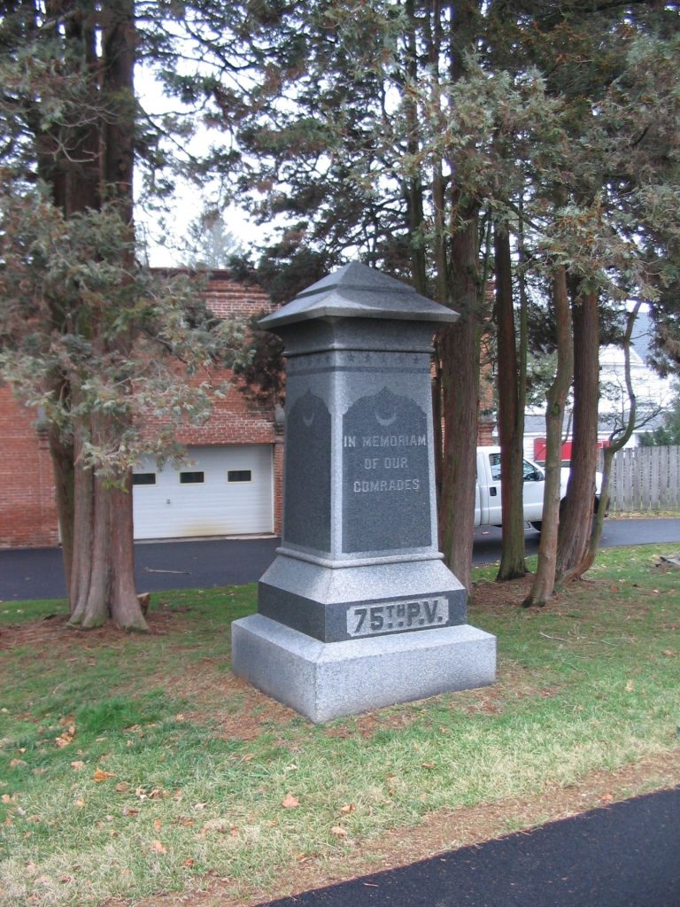 75TH PENNSYLVANIA INFANTRY VOLUNTEERS WAR MEMORIAL