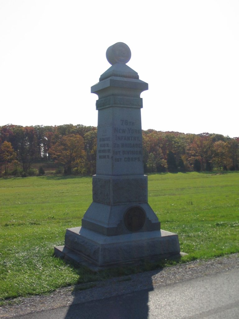 76TH NEW YORK INFANTRY WAR MEMORIAL