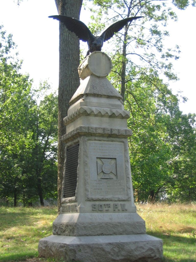 90TH PENNSYLVANIA INFANTRY VOLUNTEERS WAR MEMORIAL