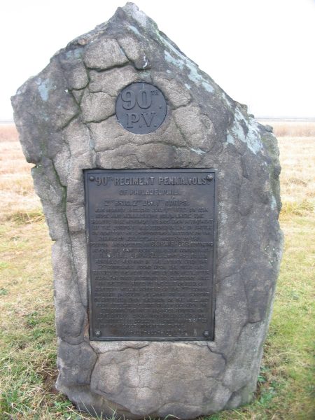 90TH REGIMENT PENNSYLVANIA INFANTRY VOLUNTEERS WAR MEMORIAL