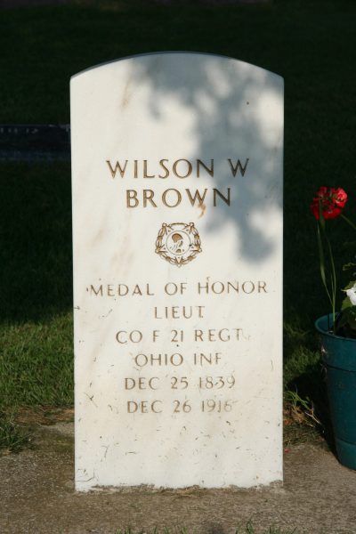 LIEUT. WILSON W. BROWN MEDAL OF HONOR GRAVESTONE