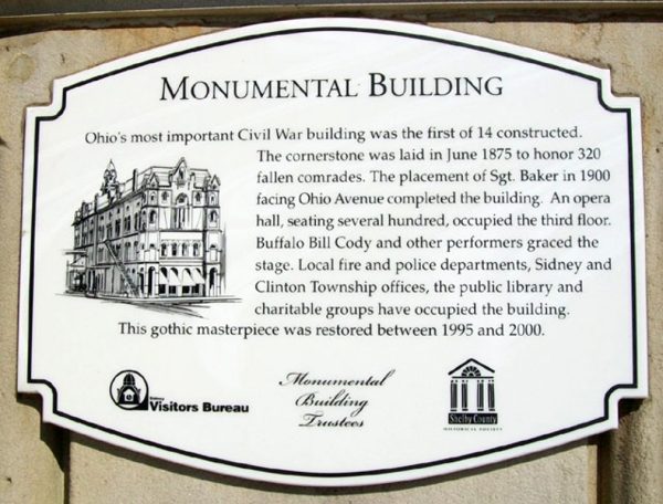 MONUMENTAL BUILDING MEMORIAL PLAQUE
