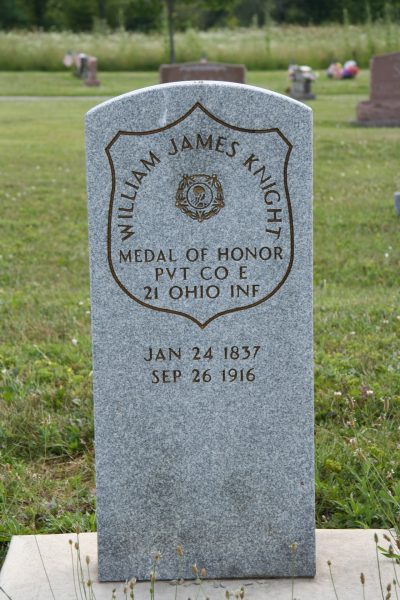 PVT. WILLIAM JAMES KNIGHT MEDAL OF HONOR GRAVESTONE