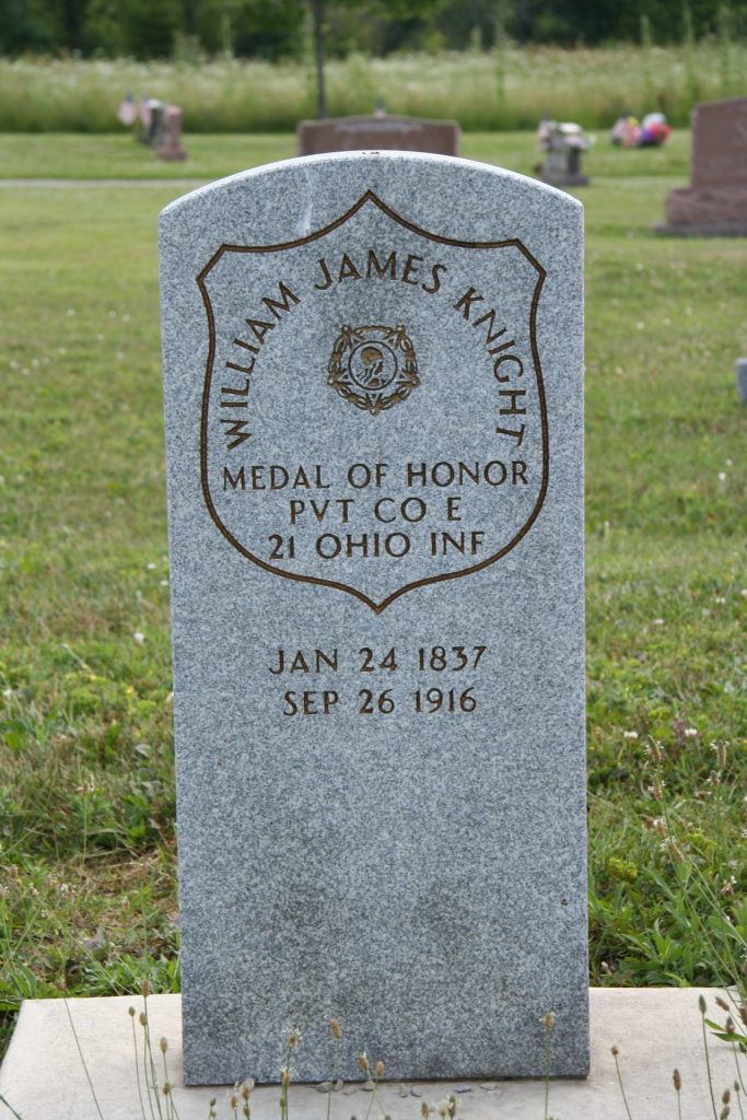 PVT. WILLIAM JAMES KNIGHT MEDAL OF HONOR GRAVESTONE