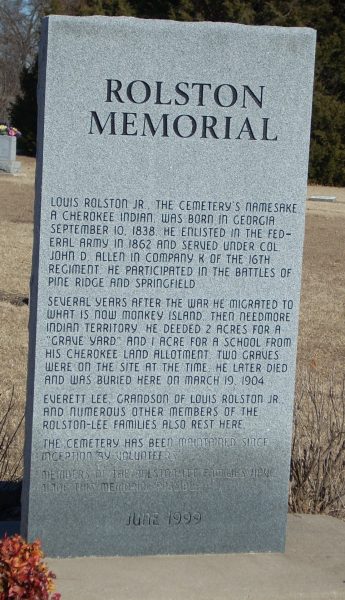 ROLSTON MEMORIAL