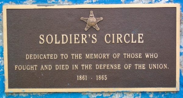 SOLDIER’S CIRCLE WAR MEMORIAL PLAQUE