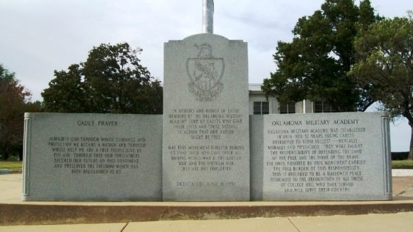 OKLAHOMA MILITARY ACADEMY WAR MEMORIAL