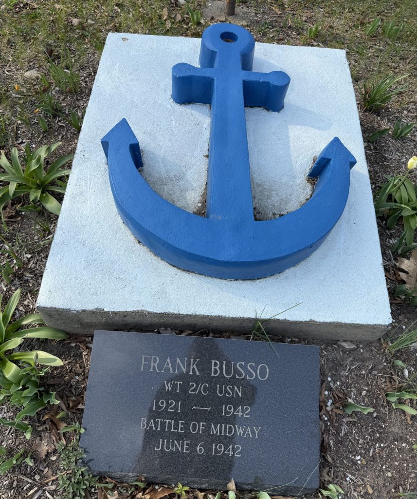 FRANK BUSSO WAR MEMORIAL ANCHOR