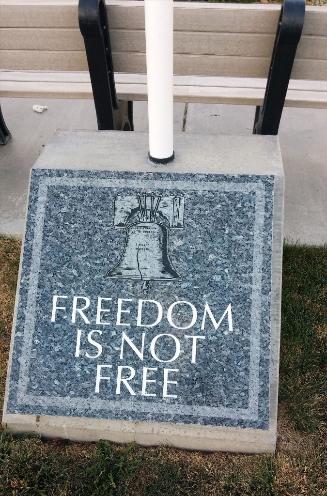 TULELAKE FREEDOM IS NOT FREE MEMORIAL FLAGPOLE BASE