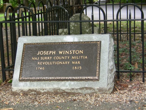 JOSEPH WINSTON REVOLUTIONARY WAR MEMORIAL