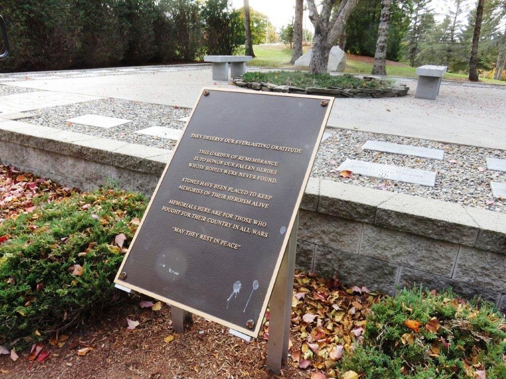 AUGUSTA GARDEN OF REMEMBRANCE PLAQUE