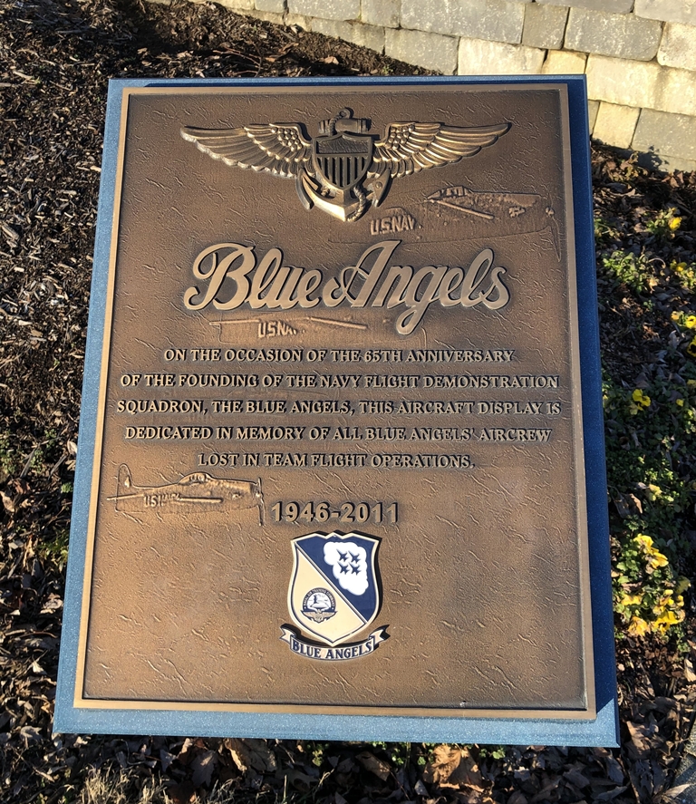BLUE ANGELS MEMORIAL PLAQUE A