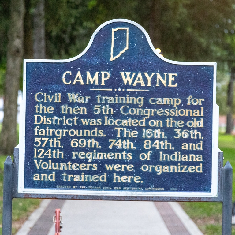 CAMP WAYNE WAR MEMORIAL MARKER