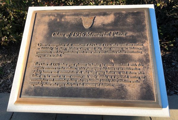 CLASS OF 1956 MEMORIAL PLAZA PLAQUE
