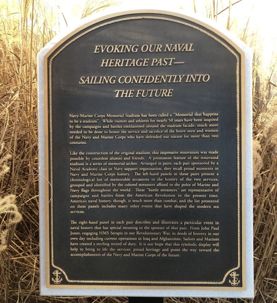 EVOKING OUR NAVAL HERITAGE PAST MEMORIAL PLAQUE