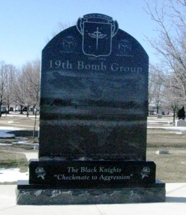 19TH BOMB GROUP WAR MEMORIAL BACK