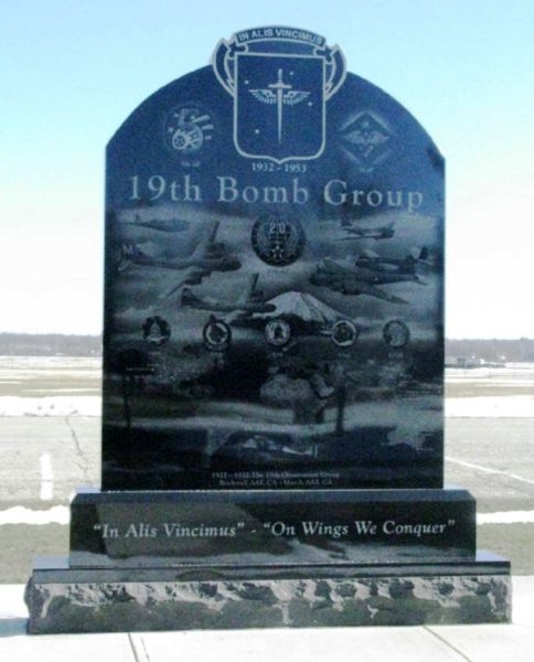 19TH BOMB GROUP WAR MEMORIAL FRONT