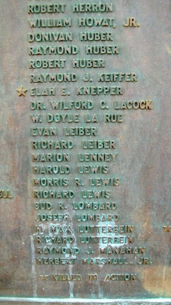 BEAVERDAM & VICINITY WORLD WAR II MEMORIAL PLAQUE E