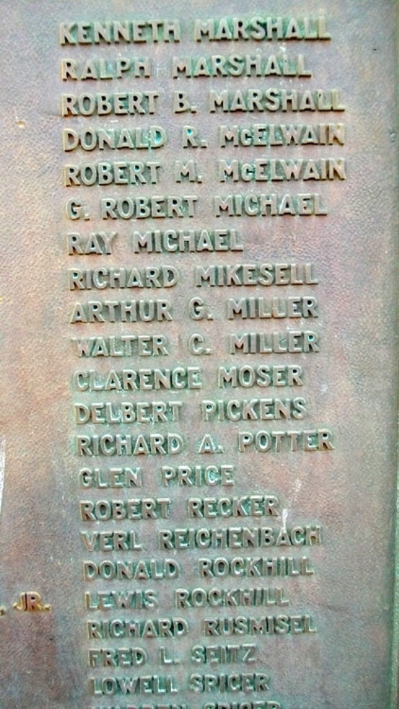 BEAVERDAM & VICINITY WORLD WAR II MEMORIAL PLAQUE F