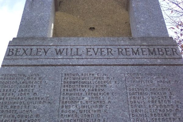 BEXLEY WORLD WAR II MEMORIAL SIDE A