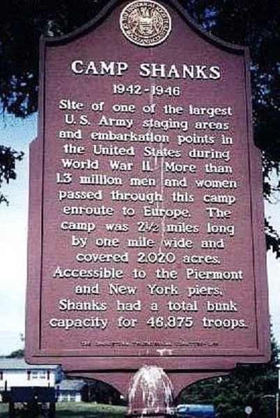 CAMP SHANKS WAR MEMORIAL MARKER