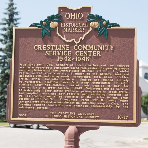 CRESTLINE COMMUNITY SERVICE CENTER WAR MEMORIAL MARKER