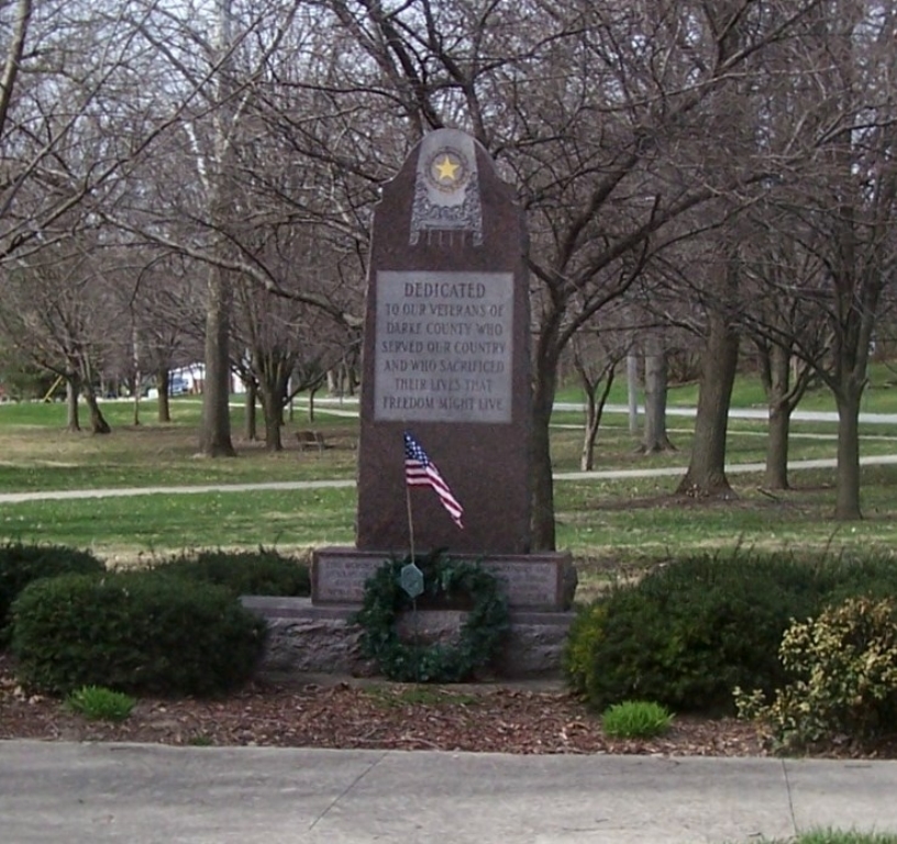 DARKE COUNTY GOLD STAR MOTHERS VETERANS MEMORIAL