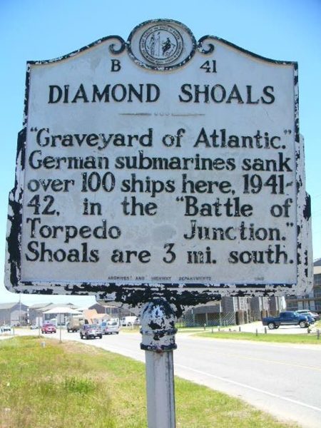 DIAMOND SHOALS WAR MEMORIAL MARKER