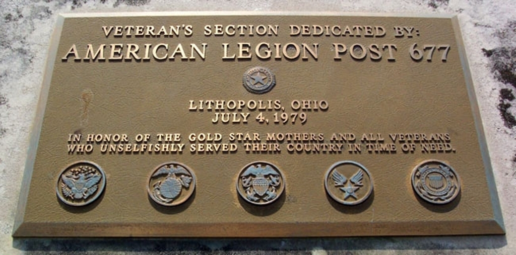 FRANKLIN HILLS CEMETERY VETERANS MEMORIAL PLAQUE