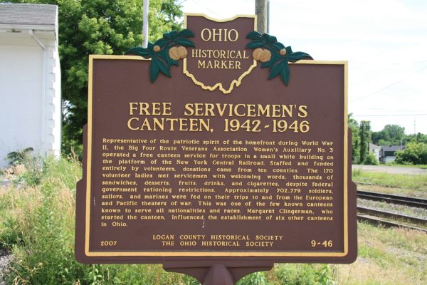 FREE SERVICEMEN’S CANTEEN, 1942-1946 WAR MEMORIAL MARKER