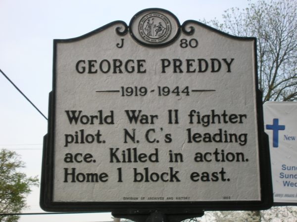 GEORGE PREDDY WAR MEMORIAL MARKER
