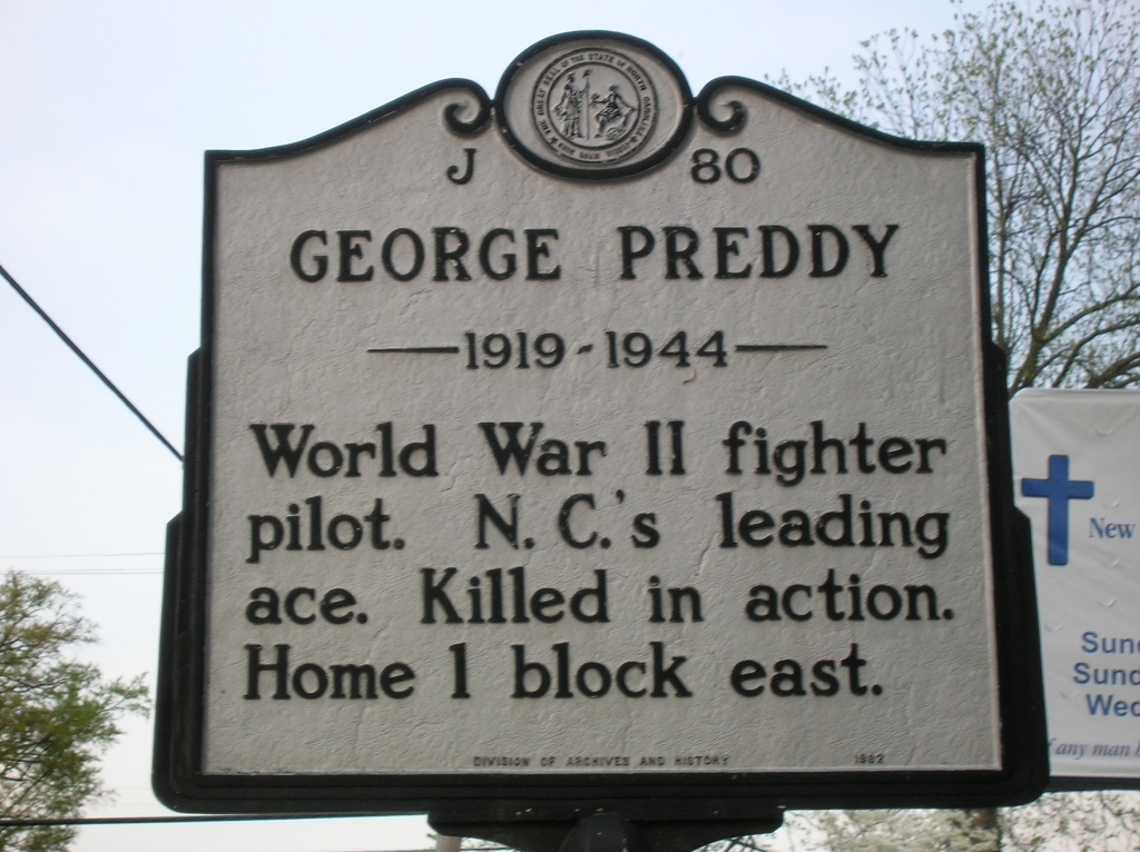 GEORGE PREDDY WAR MEMORIAL MARKER