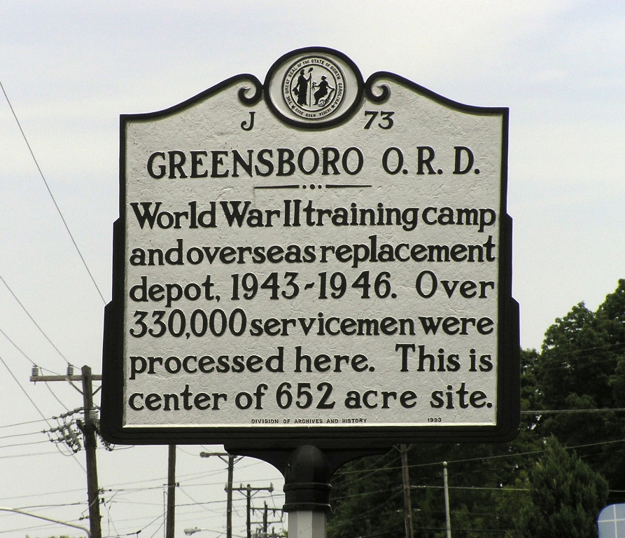 GREENSBORO O.R.D. WAR MEMORIAL MARKER