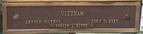 HARRISON SUPREME SACRIFICE VIETNAM WAR MEMORIAL PLAQUE