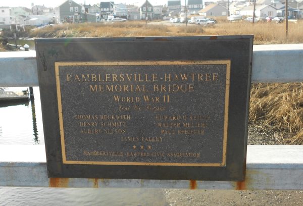 RAMBELERSVILLE-HAWTREE MEMORIAL BRIDGE PLAQUE