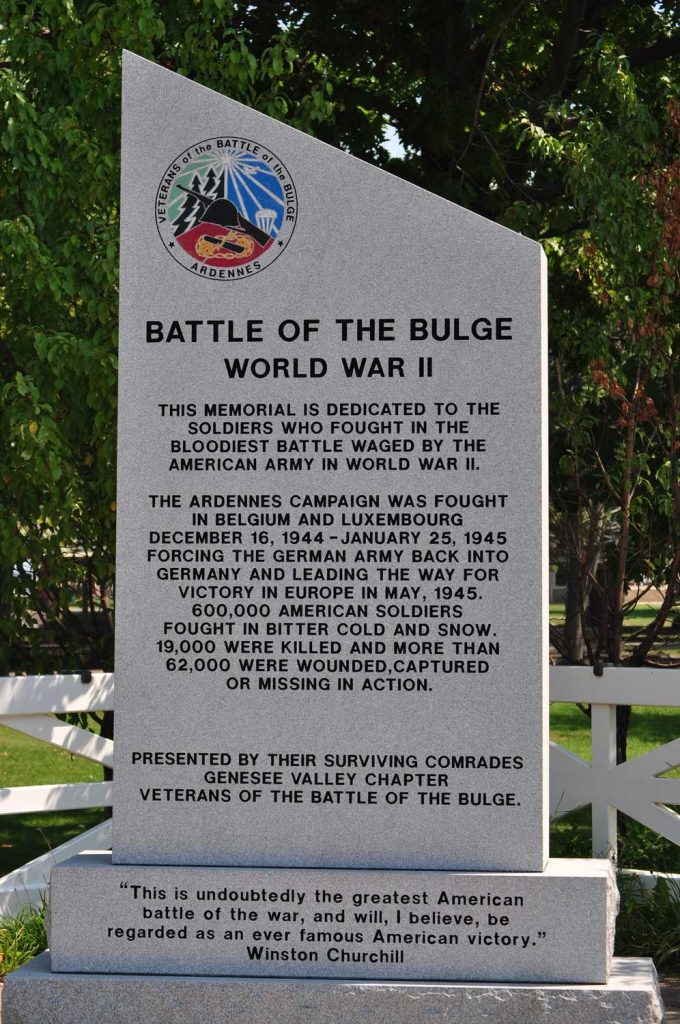 ROCHESTER BATTLE OF THE BULGE MEMORIAL
