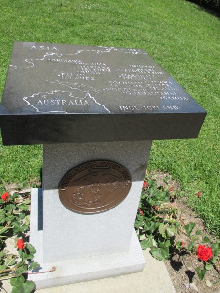 SPECIAL MARINE CORPS UNITS OF W.W. II MEMORIAL PEDESTAL