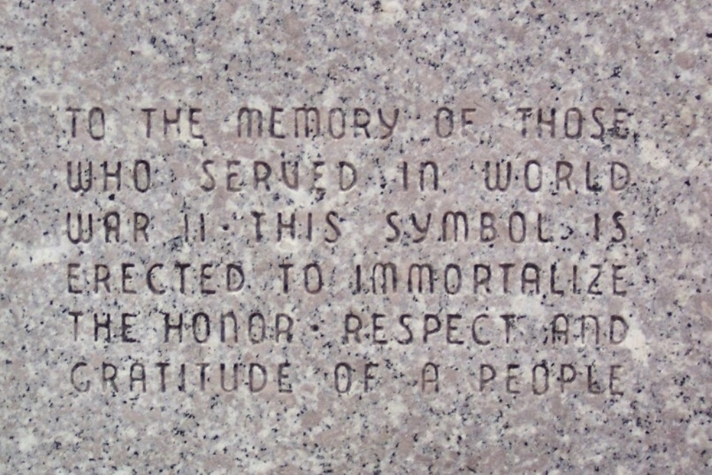 ST. PARIS AND JOHNSON TOWNSHIP WORLD WAR II MEMORIAL STONE B