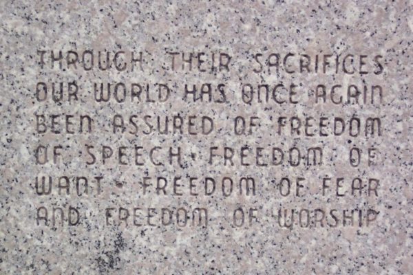 ST. PARIS AND JOHNSON TOWNSHIP WORLD WAR II MEMORIAL STONE C