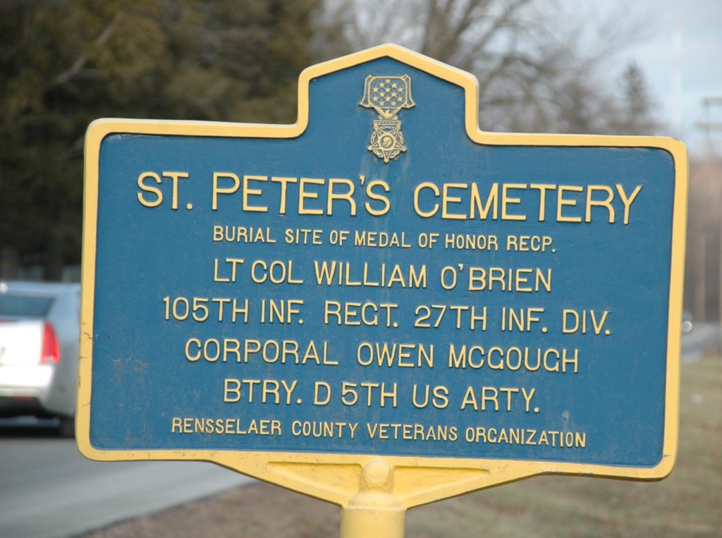 ST. PETER’S CEMETERY WAR MEMORIAL MARKER